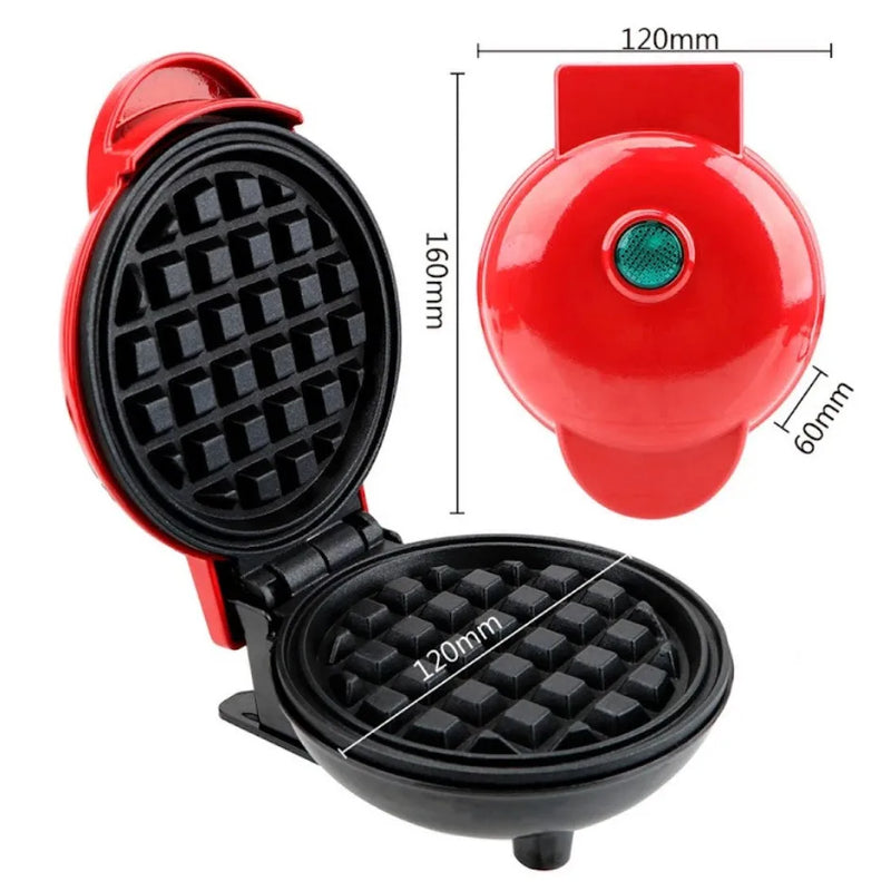 Máquina de waffle mini fabricante 110Waffler V antiaderente utensílio de cozimento elétrico prático