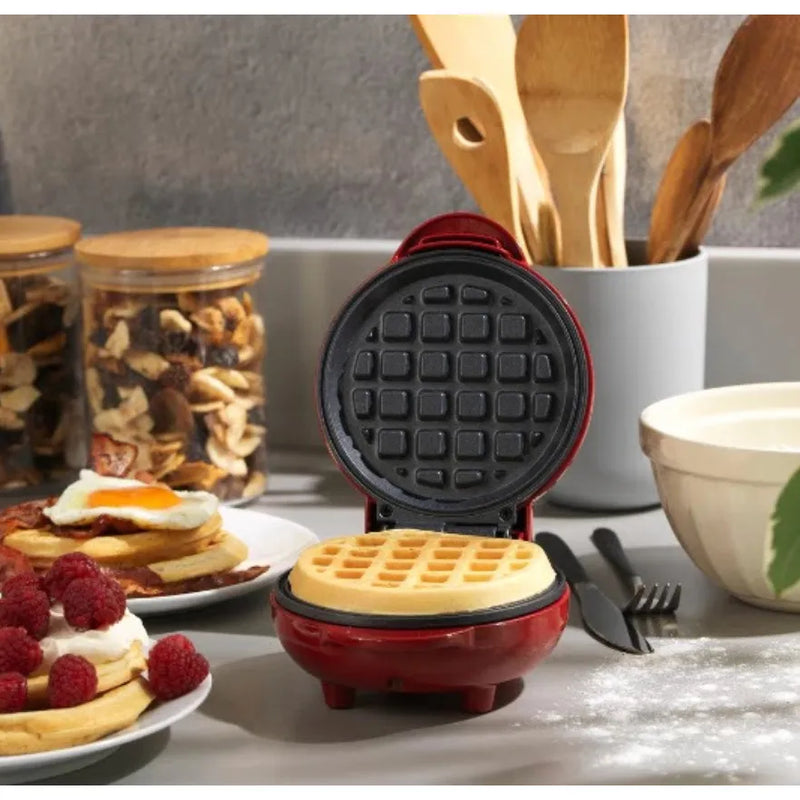 Máquina de waffle mini fabricante 110Waffler V antiaderente utensílio de cozimento elétrico prático