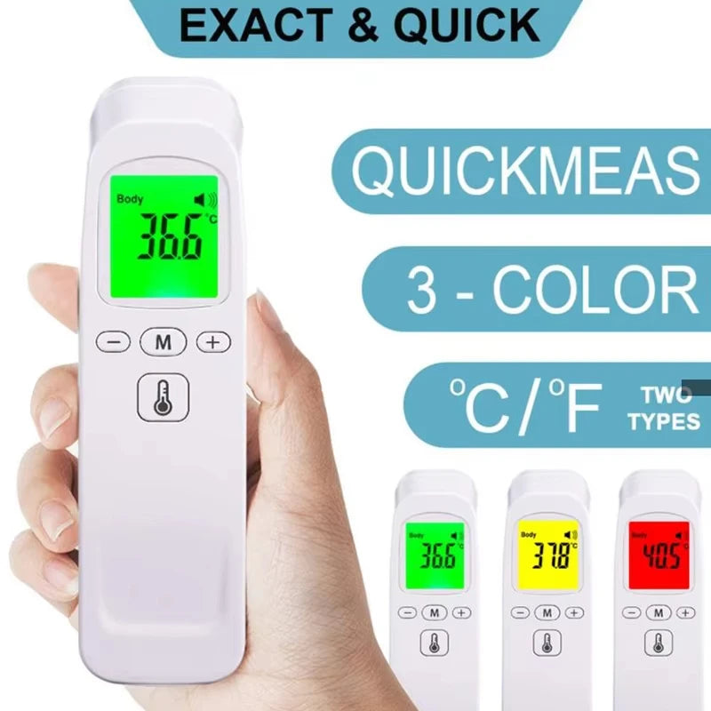 AJC Termômetro infravermelho Digital LCD Medição corporal Crianças Adultos Febre IR Crianças Termômetro sem contato